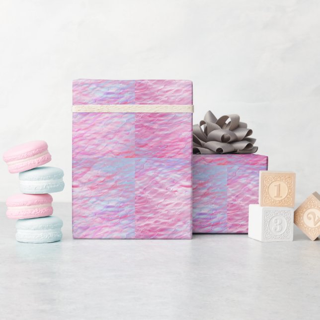Papier Cadeau motif ondulé Abstrait (Baby Shower)