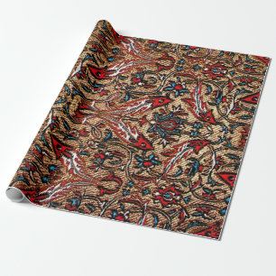 Papier Cadeau Motif Oriental Perse Antique