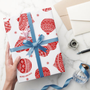 Papier Cadeau Motif ornement de Noël