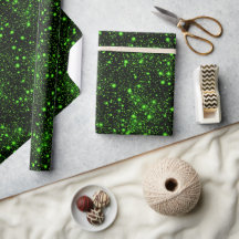 Motif Pailleté Vert Néon Clair Électrique Noir