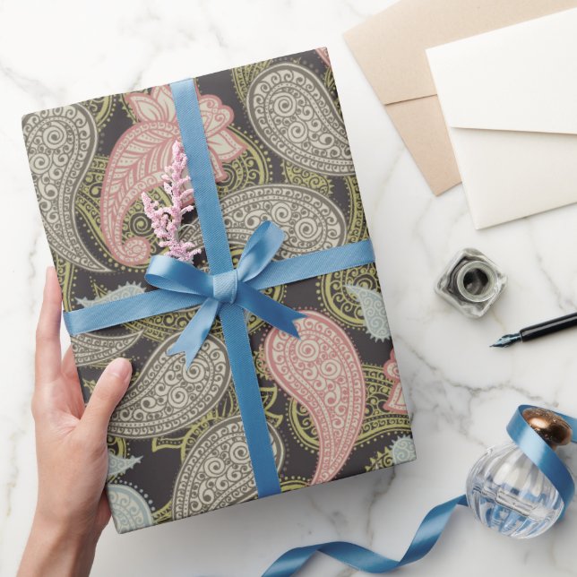 Papier Cadeau Motif Paisley  (Cadeaux)