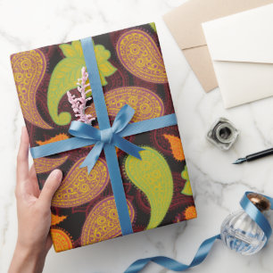 Papier Cadeau Motif Paisley