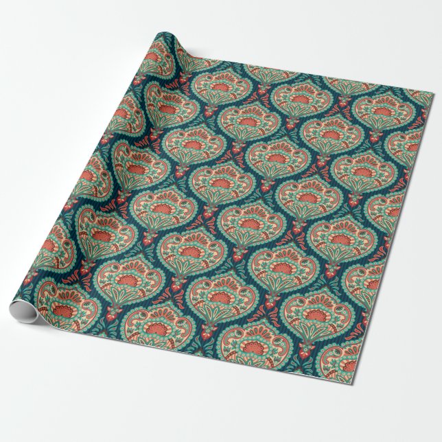 Papier Cadeau Motif Paisley (Déroulé)