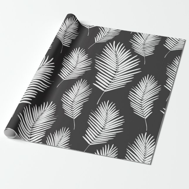 Papier Cadeau Motif Palm Leafs (Déroulé)