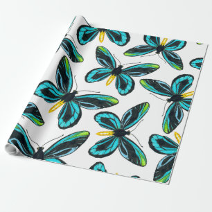 Papier Cadeau Motif papillon de la reine Alexandra
