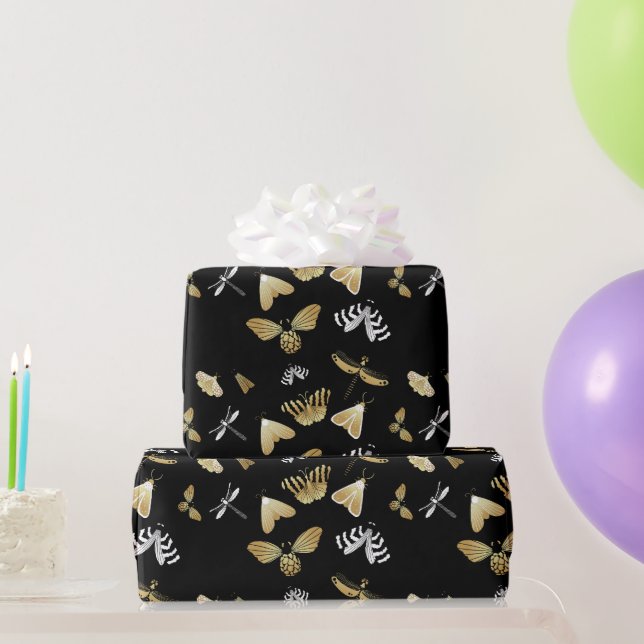 Papier Cadeau Motif papillon de la teigne (Cadeaux de fête)