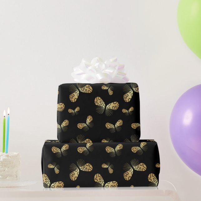 Papier Cadeau Motif papillon de la teigne (Cadeaux de fête)