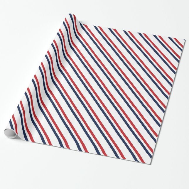 Papier Cadeau Motif patriotique (Déroulé)