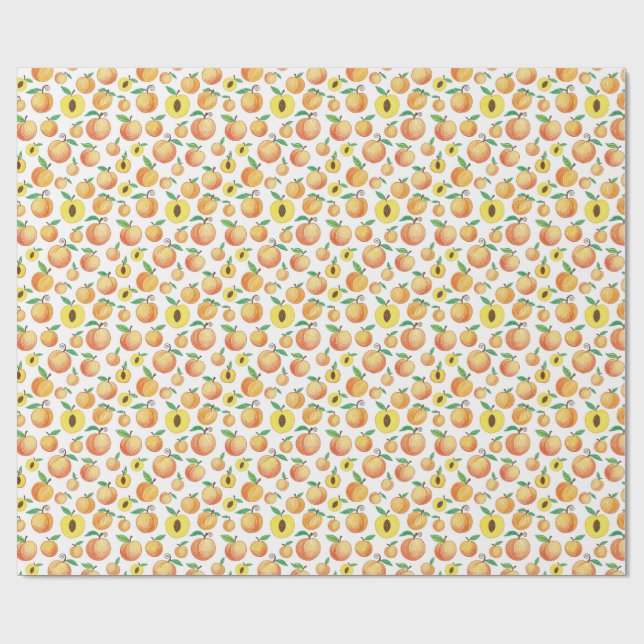 Papier Cadeau motif pêche (Plat)