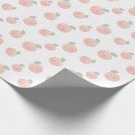 Papier Cadeau Motif pêche mignon kawaii blanc et rose<br><div class="desc">Ce papier d'emballage mignon et kawaii présente un fond blanc avec des pêches avec un visage. Personnalisez selon vos besoins. Vous pouvez trouver plus de produits assortis dans ma boutique.</div>