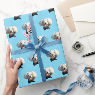 Papier Cadeau Motif photo personnalisé Chien Chien Chien Chien C