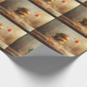 Papier Cadeau Motif photo Tasty Burger Food