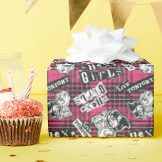 Papier Cadeau Motif Plaid Des Filles Hex