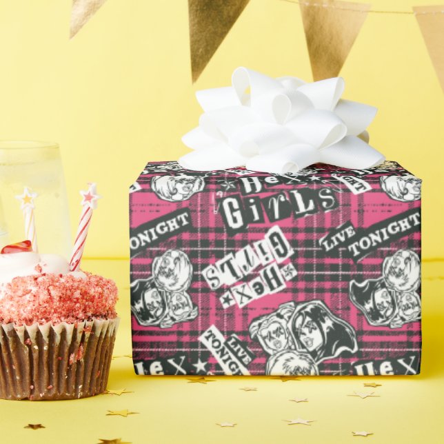 Papier Cadeau Motif Plaid Des Filles Hex (Fête d'anniversaire)