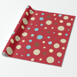 Papier Cadeau Motif Pois rouge