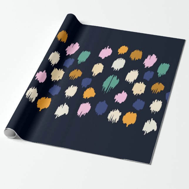 Papier Cadeau Motif pois transparent (Déroulé)