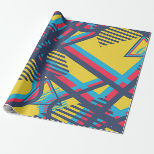 Papier Cadeau Motif Pop Art sans soudure. Texture couleur Abstra