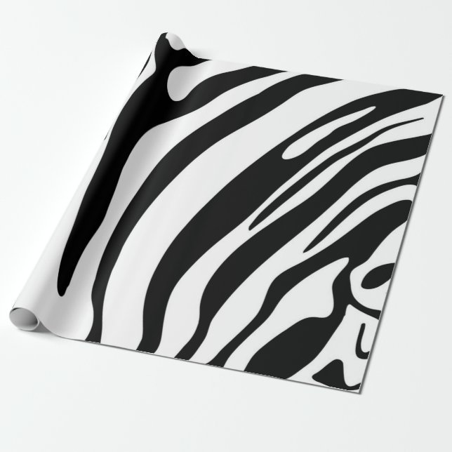 Papier Cadeau motif poster de animal (Déroulé)