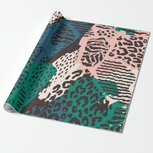 Papier Cadeau motif poster de animal