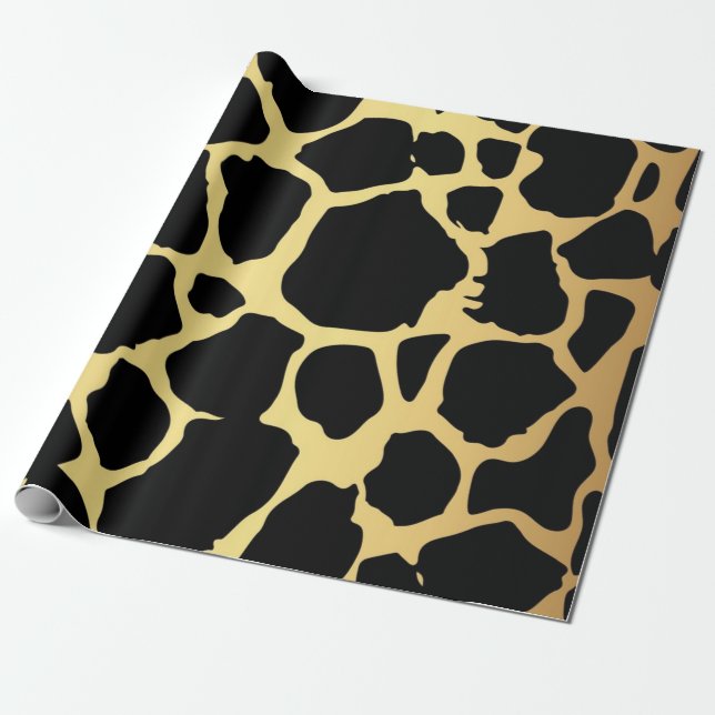 Papier Cadeau motif poster de animal (Déroulé)