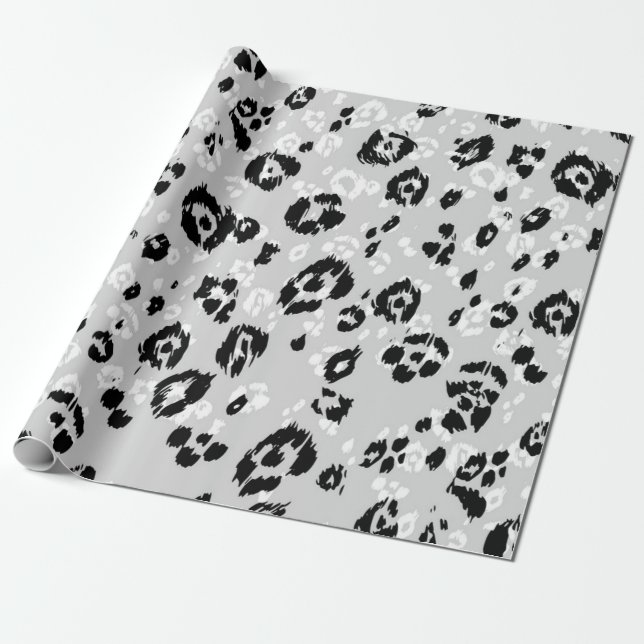 Papier Cadeau motif poster de animal (Déroulé)
