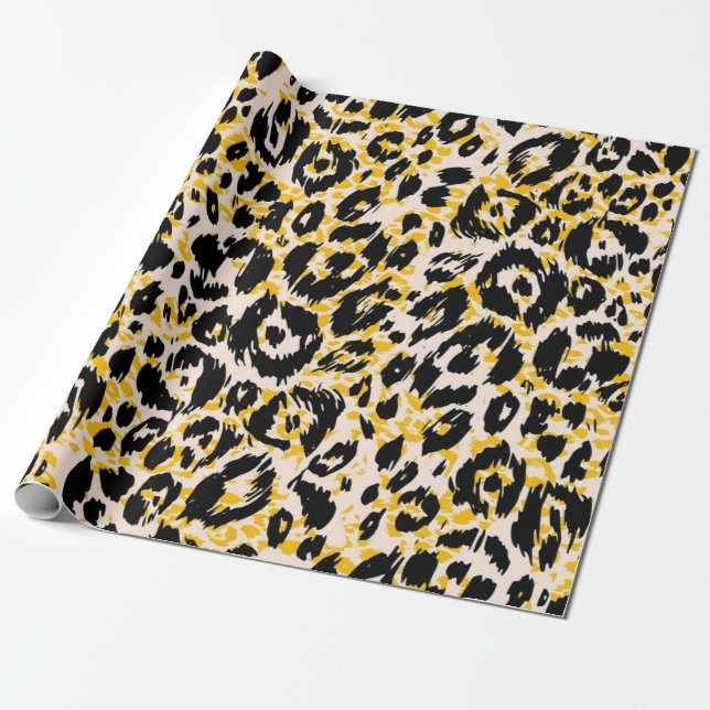 Papier Cadeau motif poster de animal (Déroulé)