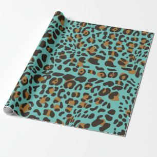 Papier Cadeau Motif Poster de animal Leopard Jaguar