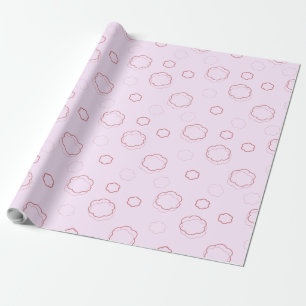 Papier cadeau Motif pour nuages roses