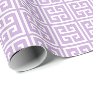 Papier Cadeau Motif principal grec de lavande