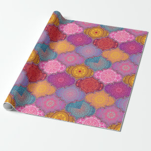 Papier Cadeau Motif Quatrefoil