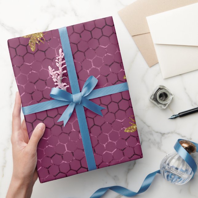 Papier Cadeau Motif Queen Bee (Cadeaux)
