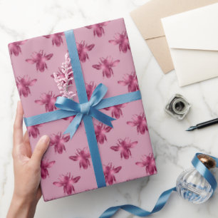 Papier Cadeau Motif Queen Bee