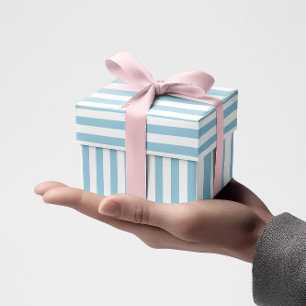 Papier Cadeau Motif rayé bleu clair