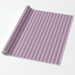 Papier Cadeau Motif rayé mauve<br><div class="desc">Papier d'emballage à motif rayures violet poussiéreux.</div>