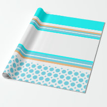 Motif rayé orange aqua bleu fête