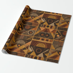 Papier Cadeau Motif rayure rustique du Sud-Ouest (4)