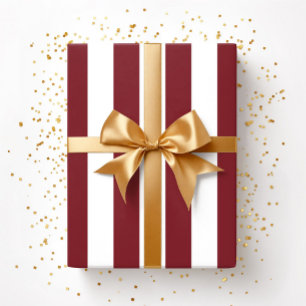 Papier Cadeau Motif rayures rouges et blanches de Noël