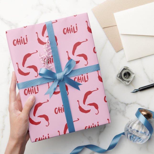 Papier Cadeau Motif Red Chili Peppers (Cadeaux)