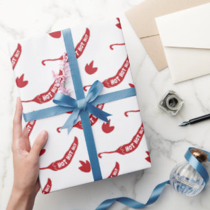 Papier Cadeau Motif Red Chili Peppers
