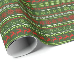 Papier Cadeau Motif répétitif de Noël