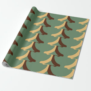 Papier Cadeau Motif rétro transparent avec éléments verticaux. a