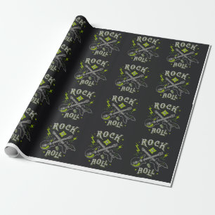 Papier Cadeau Motif Rock Music