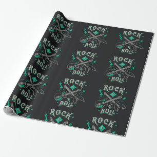 Papier Cadeau Motif Rock Music
