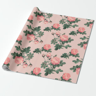 Papier Cadeau Motif rose