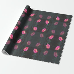 Papier Cadeau Motif Roses Roses