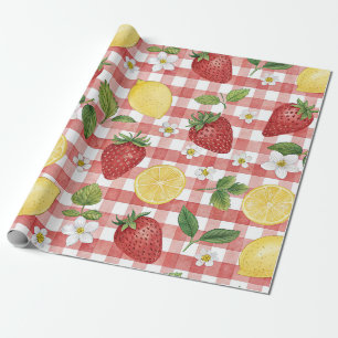 Papier Cadeau Motif rustique Terreux de Fraise & d'Agrumes (6)