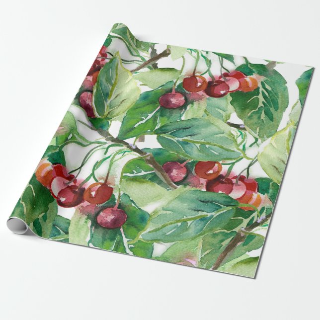 Papier Cadeau Motif sans cerise (Déroulé)