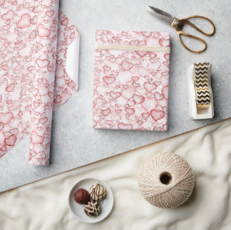 Papier Cadeau motif sans couture à l'aquarelle présentant de nom