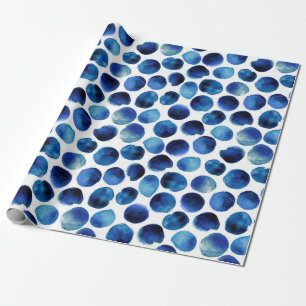 Papier Cadeau Motif sans couture avec bande d'aquarelle dessinée