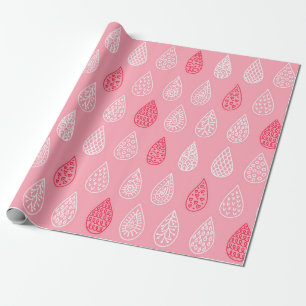 Papier Cadeau Motif sans couture avec gouttes d'eau de gribouill
